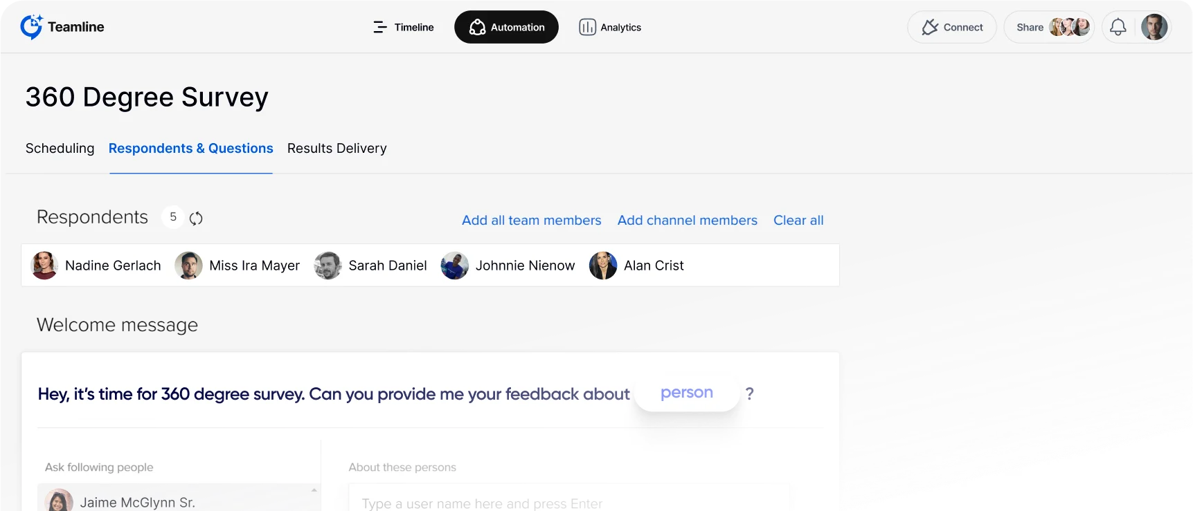 Custom Feedback Surveys